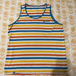 Dutch Bros Multicolor Striped Tank Top